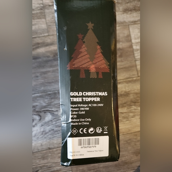 Projector Led Tree Top Star-Glittery Gold - Picture 8 of 8